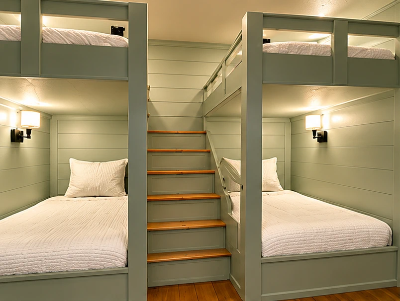 Ultimate Bunk Room built-in bunk beds
