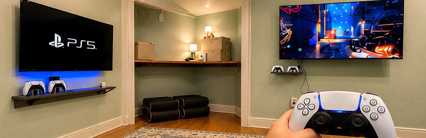 Ultimate Bunk Room PS5 gaming lounge
